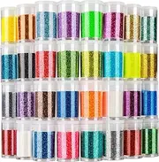 Multi-Colors Fine Glitter Powder, 32 Colors