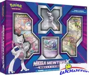 POKEMON TCG Mega Mewtwo X Figure Collection Box-4 Booster Pack, Mewtwo Foil