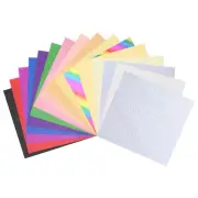 50 Pack Toner Reactive Foil 8.5"x11" A4 Foil Paper for DIY Craft,Colorful