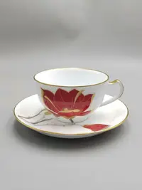 在飛比找Yahoo!奇摩拍賣優惠-#咖啡杯日本回流精品瓷器咖啡杯碟Okura大倉陶園100周年