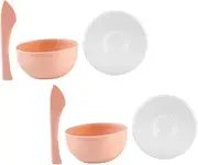 KAILIKETIY 2sets Mask Bowl Mixing Kit Professional Beauty Tool for Facial Masks Hairdressing Easy to Clean for Home Skincare