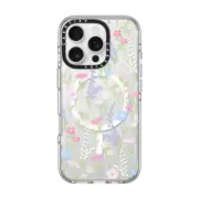 iPhone 16 Pro Clear Case MagSafe Compatible pink pastel cute floral