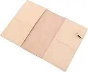 COHEALI Leather Journal Cover A6 Refillable Leather Bound Notebook Cover with Card Slots and Pen Holder for Travelers Writers