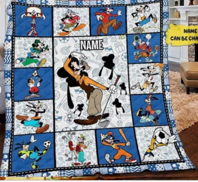 Personalized Goofy Playing Sports Best Gift For Goofy Fans Sofa BLANKET US SIZE