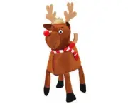 Amscan 1-Piece Plush Reindeer Novelty Christmas Hat