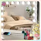 Large Hollywood Mirror 80x60cm Vanity Makeup Mirror with Lights Tabletop Wall