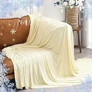 PHF Reversible Double Cooling Blanket Queen Size, Soft Arc-Chill Q-Max>0.5 Thin Summer Single Layer for Hot Sleepers,Breathable Lightweight Portable Silky for Home Office Travel Car,Alabaster Gleam