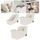 Storage Container with Wheels Pantry Organization Organizer Bin Storage Basket