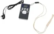 OSALADI Pocket Radio Mini Size Digital Fm Receiver 3.5mm Headphone Jack Chip for Stable Performance