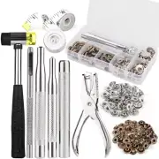 Leather Snap Button Kit Snap Fasteners Metal Press Studs With Installation Tools
