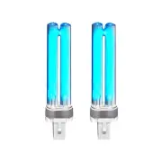 2 PCS Replacement UV Light Bulbs 9W Watt G23 Base for Aquarium UVC Sterilizer