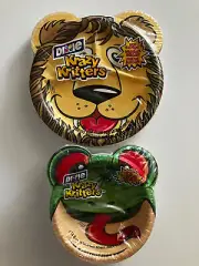 Vintage Animals Dixie Krazy Kritters Paper Compartment Plates And Bowls
