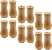 HOLIDYOYO Window Blinds Cord Knobs: 12pcs Blind Cord Holder Wood Cord Tassels Drops Pull End Wooden Hanging Balls Pull for Curtain Crafts Roman Shades Drawstring Tassels