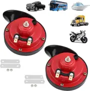 Train Horns for Trucks 300DB Loud Air Electric Snail Horn,12V Waterproof Horns