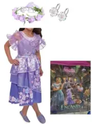Girls Dress up for Isabela Halloween Cosplay Dress Costume for Encanto Princess