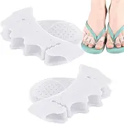 Imtrub Toe Corrector,2X Silicone Foot Spacers for Toes | Foot Corrector Cushion Forefoot Half-Size Pad for Yoga Exercise Daily Use High Heels Walking Home Dancing Pedicure Men Women