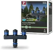 Paulmann 93929 Outdoor Plug & Shine Triple Distributor IP68 1 in-3 Out Black Plastic