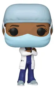 Pop! Heroes - Front Line Worker Female #2 (Purple) Pop! Vinyl