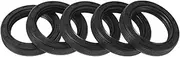 X AUTOHAUX Universal Oil Seal TG4 Lip Seal Ring Rotary Shaft Seal 30x42x8mm High Pressure NBR Rubber Black 5 Pcs