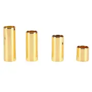 4pcs Electric Guitar Metal Slide Bar Guitars String Slides Golden FFG