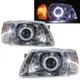 卡嗶車燈 適用 HYUNDAI 現代 Accent LC 1999-2003 四門車 光導LED光圈 魚眼 大燈