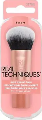 Real Techniques Mini Expert Face Brush - Flawless Makeup Tool, Travel Size