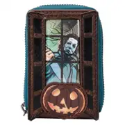 Loungefly Halloween - Michael Myers Pumpkin Glow Accordion Zip Around Wallet