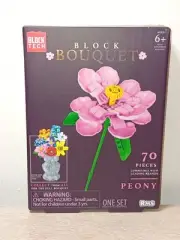 *FREE SHIP* PEONY Block Bouquet Botanical Block Tech Set "LEGO"