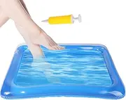 Inflatable Foot Bath, Inflatable Foot Bath - Portable Pool Foot Bath Pool, Inflatable Pool Foot Bath Pool with Inflator, Pool Entry Ladder Foot Bath