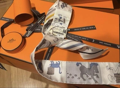 Brand New HERMES Twilly Now Get Out the Colored Pencils Carre Libre