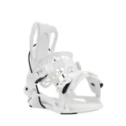 Flow Fenix Fusion Men's Rear Entry Snowboard Bindings, White, Small MY25