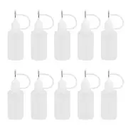 10Pcs 30Ml Plastic Squeezable Tip Applicator Bottle Refillable Dropper2828