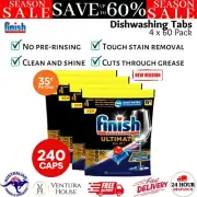 240pk Finish Powerball Ultimate All-in-1 Care Shine Protect Dishwashing Tablets