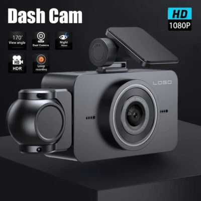 Dash Cam HD 1080p Car Dual Lens Front/Rear/Inside Video Recorder Camera WIFI 64G