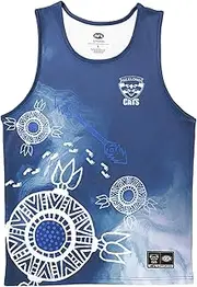 [Geelong Cats] AFL Footy Mens Adults Indigenous Training Singlet