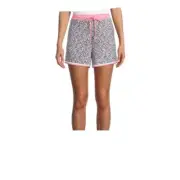 Ladies Pajama Shorts Size XL (16-18) Gray Animal Print Secret Treasures