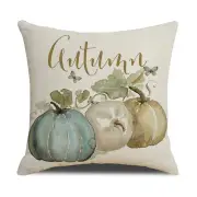 Bedroom Pillowslip Soft Cushion Cover Thanksgiving Pumpkin Farmhouse Pillowcase