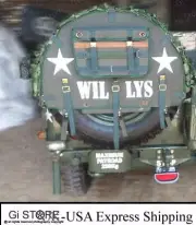 Canvas SPARE WHEEL & JAR STORAGE BAG For Willys Jeep