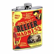 Vintage Poster D19 Flask 8oz Stainless Steel Reefer Madness 1936 Whiskey Drink