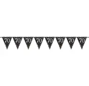 Sparkling Celebration 70 Prismatic Plastic Pennant Banner