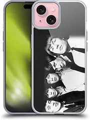 Head Case Designs Officially Licensed The Rolling Stones Classic Group Photo Graphics Gel Case [Military Grade Protection] Compatible with Apple iPhone 15 and Compatible with MagSafe