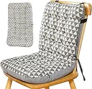 High Back Chair Cushion with Ties, 14x18x22 inch Non-Slip Patio Furniture Cushions, Thickened Soft Chair Pads for Dining Kitchen Office-