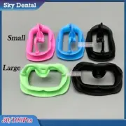 50 Pcs Lip Cheek Retractor Dental Soft Silicone Teeth Whitening Mouth Opener L/S