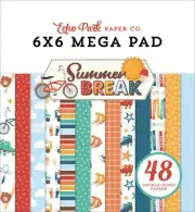 Echo Park Double-Sided Cardmakers Mega Pad 6"X6"-Summer Break 5A002LF9-1GMMH