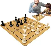 Chess Board | Travel Chess Set Board Games | Wooden Educational Toys Fine Motor Skills Family Fun, Portable Party Games for Kids Men Women Beginners