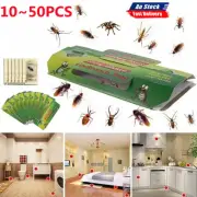 50PCS Cockroach Trap Bait Sticky Trap Glue Pest Control Cockroaches Insect Bug