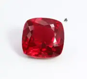 12.80 Ct Natural Certified Pigeon Blood Red Ruby Cushion Unheated Loose Gemstone