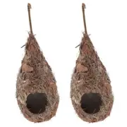 2x Hatching Breeding Cave House for Parrot/Canary/Sparrows E 7 x 15cm