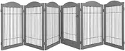 PaWz 6 Panel Pet Playpen – Dog Play Pen, Cat Exercise Cage, Puppy Enclosure, Rabbit Fence, Indoor, Grey