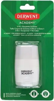 Derwent Academy Pencil Sharpener & Eraser 2-In-1 98230
